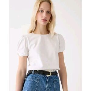 J.CREW • NWOT • Broken-In Jersey Puff-Sleeve T-Shirt